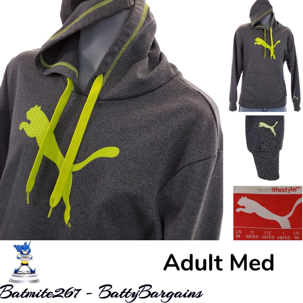 Puma Sport Lifestyle Mens M Hoodie Gray